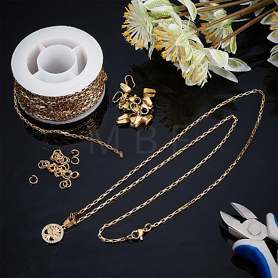 DIY Chain Bracelet Necklace Making Kits DIY-SC0020-21G-1
