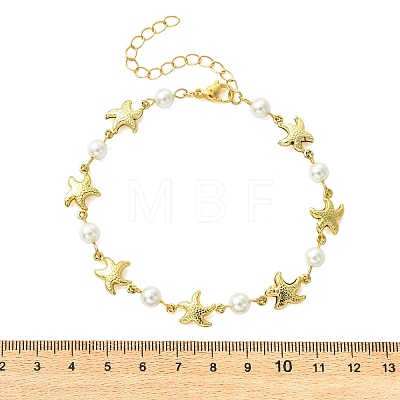 Ocean 304 Stainless Steel Sea Animals Link Chain Anklets for Women AJEW-AN00823-02-1