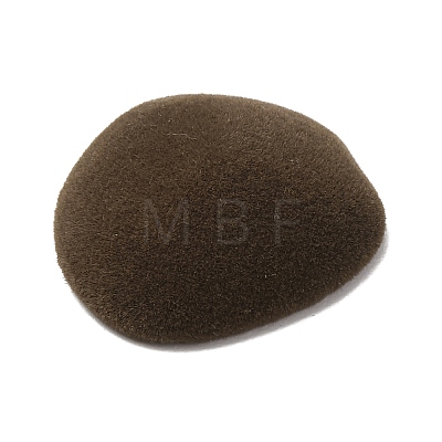 Flocking Opaque Resin Cabochons RESI-K033-07B-1