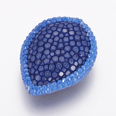 Polymer Clay Rhinestone Beads RB-F030-02A-1