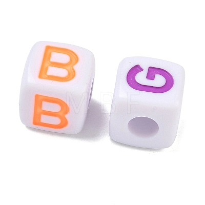 Opaque Acrylic European Beads MACR-K365-06B-1