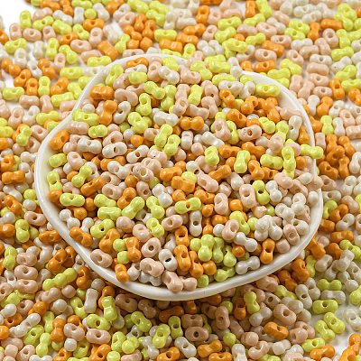 Opaque Baking Paint Glass Seed Beads SEED-K009-01A-28-1