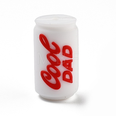 Father's Day Silicone Beads SIL-V006-02C-1