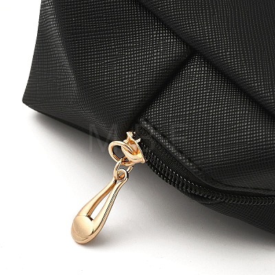 Rectangle PU Leather Cosmetic Storage Zipper Bag AJEW-K039-01C-1
