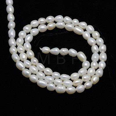 Natural Cultured Freshwater Pearl Beads Strands X-PEAR-L001-D-03-1