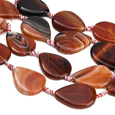 Natural Banded Agate/Striped Agate Beads Strands GG-CBAE0EB-01A-05-1