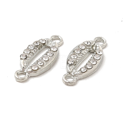 Alloy Connector Charms with Crystal Rhinestone FIND-H039-74P-1