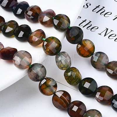 Natural Agate Beads Strands G-S359-366C-1