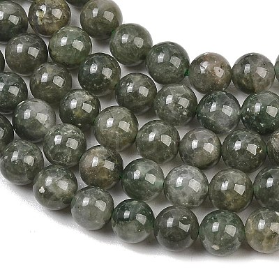 Natural Green Rutilated Quartz Beads Strands GG-CBAC4F6-B01-8mm-C-1
