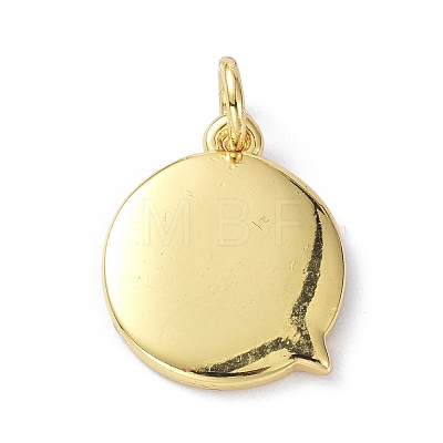 Eco-Friendly Brass Enamel Pendants KK-C220-04G-1