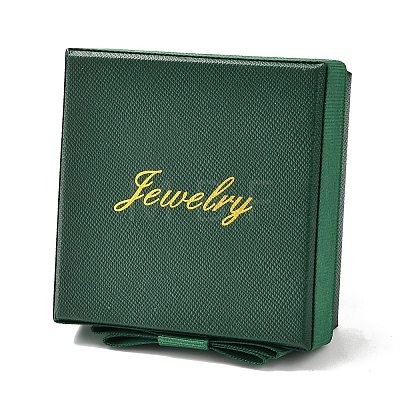 Square & Word Jewelry Cardboard Jewelry Boxes CBOX-C015-01B-02-1