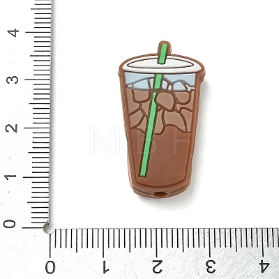 Coffee Theme Silicone Beads SL-CBACE28-01C-1