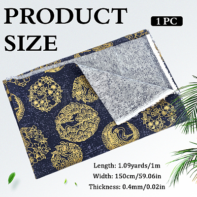 Dragon Pattern Cotton Fabric DIY-WH0579-96B-1
