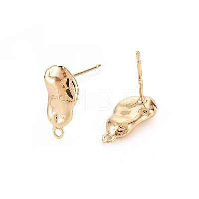 Brass Earring Findings X-KK-S356-442-NF-1