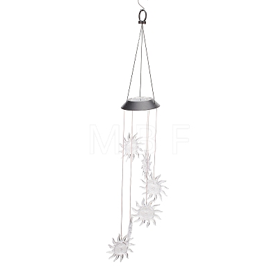 LED Solar Powered Sun Wind Chime HJEW-I009-10-1