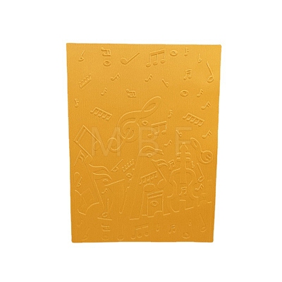 Musical Note Plastic Embossing Folders PW-WG46352-01-1