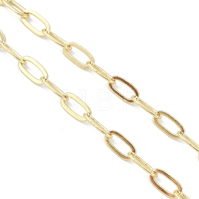 2.5MM Brass Paperclip Chain Bracelet Making AJEW-JB01601-01-1