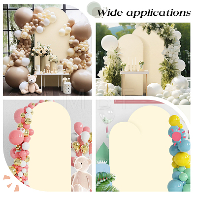 3Pcs 3 Styles Polyester Wedding Arch Cover Cloth FEPA-CN0001-01B-1