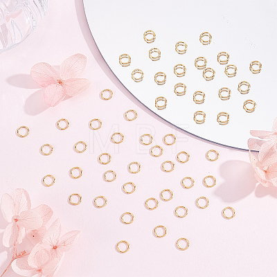 200Pcs 304 Stainless Steel Round Rings STAS-BBC0010-21A-1