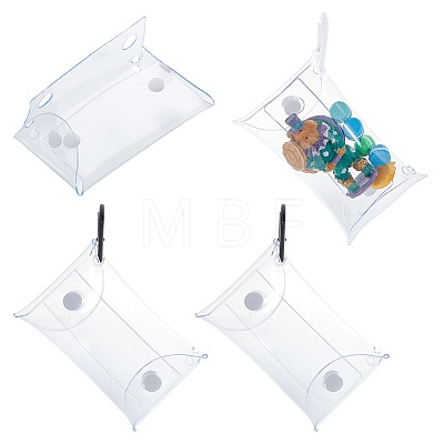 4Pcs 2 Colors Transparent PVC Doll Storage Bags ABAG-DC0001-07-1