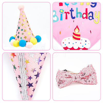 Pet Birthday Paper Props Set Decorations AJEW-WH0241-18A-1