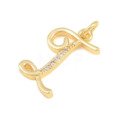 Brass Micro Pave Clear Cubic Zirconia Pendants CU-CBA7939-01I-G-1