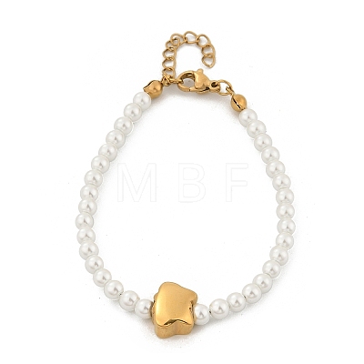 Plastic Imitation Pearl Beads Bracelets for Women BJEW-M056-12G-1