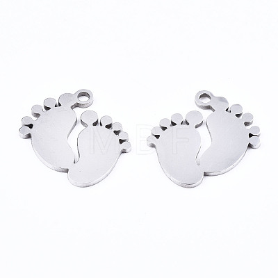 201 Stainless Steel Charms STAS-T044-208P-1