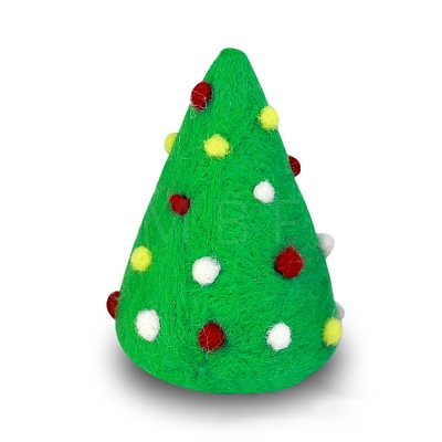 Christmas Tree Needle Felting Kit DIY-I092-04-1