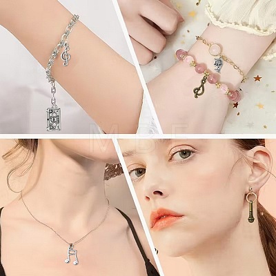 60Ps 20 Styles Musical Theme Tibetan Style Alloy Pendants FIND-FS0005-05-1
