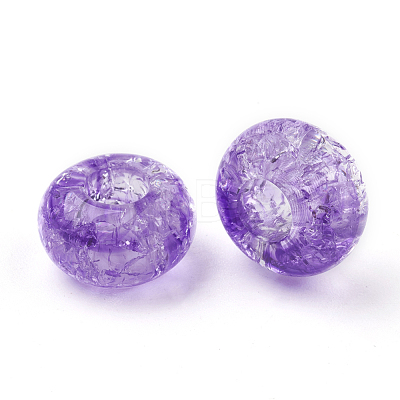 Transparent Crackle Acrylic Beads MACR-E025-30H-1