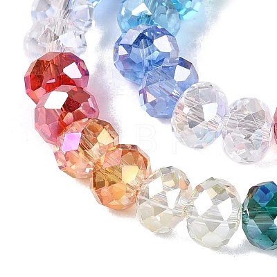 Electroplate Transparent Glass Beads Strands EGLA-N022-16A-A02-1