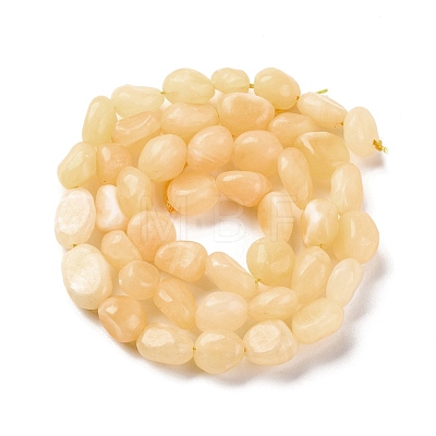 Natural Yellow Jade Beads Strands G-G146-A20-01-1