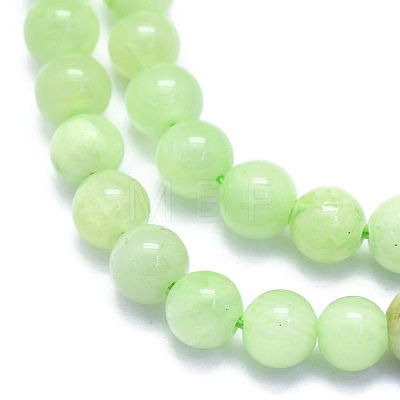 Natural White Jade Beads Strands G-K310-C14-6mm-1