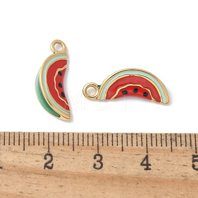 304 Stainless Steel Enamel Pendants STAS-Z122-25G-01-1