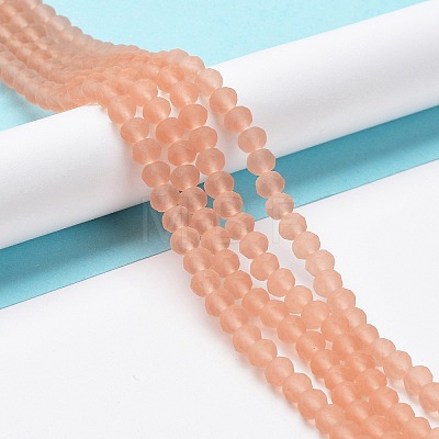 Transparent Glass Beads Strands EGLA-A034-T10mm-MD21-1