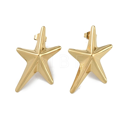 304 Stainless Steel  Stud Earrings for Women EJEW-U004-04G-1