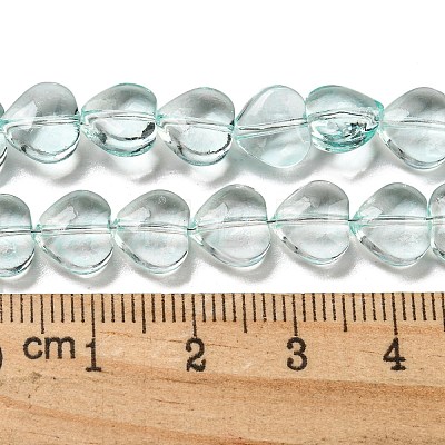 Baking Paint Transparent Glass Beads Strands DGLA-A08-T8mm-KD09-1