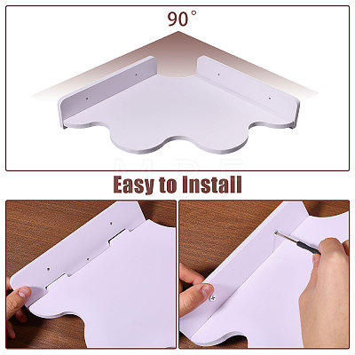 MDF Wall-mounted Storage Racks LS-AJEW-WH0752-422A-1