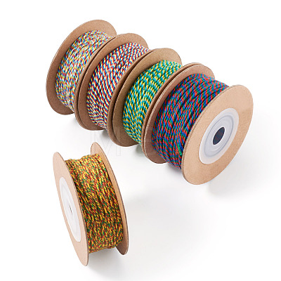 5 Rolls 5 Colors 18-Ply Cotton Twisted Cord OCOR-TA0003-75-1