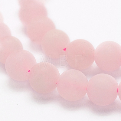 Natural Rose Quartz Beads Strands X-G-K194-8mm-06-1