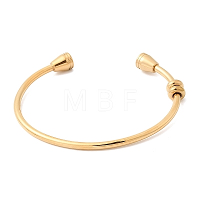 304 Stainless Steel Cuff Bangles for Women BJEW-P394-02G-1