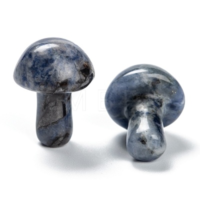Natural Sodalite Mushroom Gua Sha Stone G-L570-A05-1