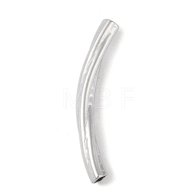 304 Stainless Steel Curved Tube Beads STAS-M071-03D-P-1