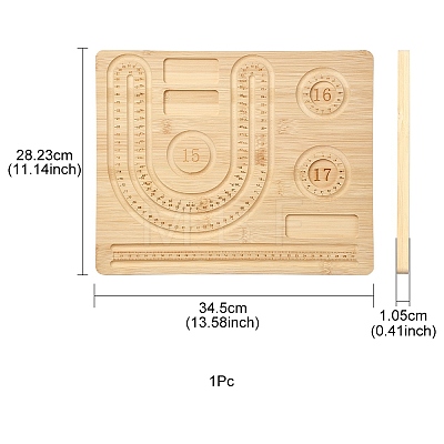 Rectangle Wood Bracelet Design Boards TOOL-YWC0003-03A-1