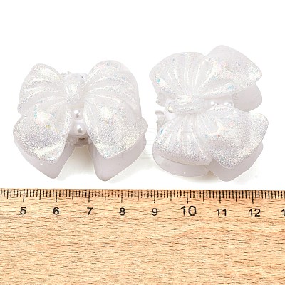 Luminous Opaque Resin & Rhinestone & Polymer Clay Beads RE-CBA1913-02L-1