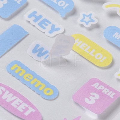 PET Plastic Stickers DIY-H168-01B-1