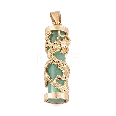 Synthetic Luminous Stone Column Pendants FIND-C058-01G-03-1