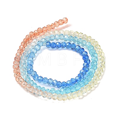 Transparent Painted Glass Beads Strands DGLA-A034-T2mm-A13-1