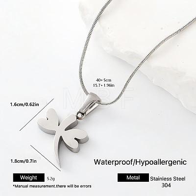 304 Stainless Steel Pendant Necklaces TQ3639-5-1